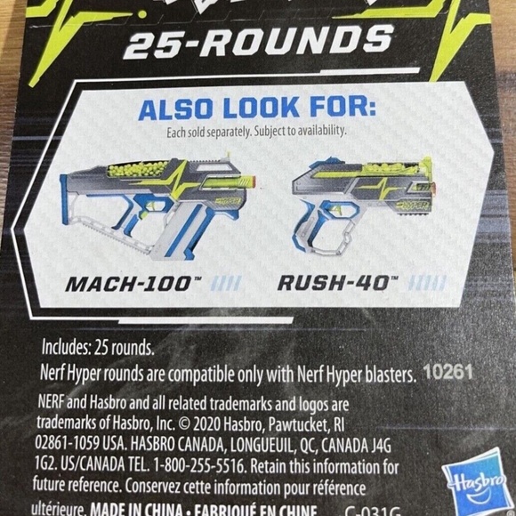 NERF Hyper 50 Rounds Refill For Nerf Hyper Blasters - Picture 2 of 2